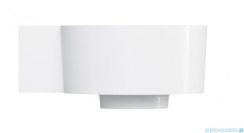 Omnires Ovo M+ umywalka nablatowa/wisząca lewa 33x34 cm biały połysk OVO335UWLBP