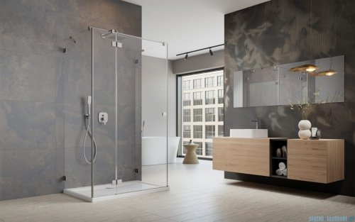 Radaway Essenza Pro Brushed Nickel Kdj+S kabina 100x110x100cm lewa szczotkowany Nickel 10097311-91-01L/10098100-01-01/10098100-01-01