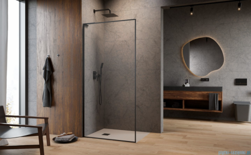 Radaway Modo F SL Brushed Gunmetal II kabina Walk-in 70x201,6cm lewa Szczotkowany Grafit szkło przejrzyste 10419074-92-01L