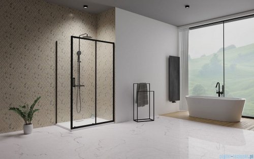 Radaway Premium Pro Black Kdj kabina 100x90cm prawa czarny mat/szkło przejrzyste 1015100-54-01R/1016090-54-01