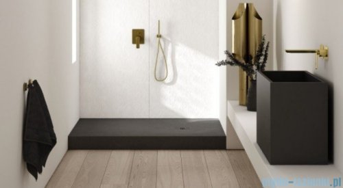 Schedpol Schedline Nonlimits brodzik 90x90cm Black  Stone 3ST.N1K-9090/C/ST-M1/C/ST