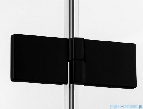 New Trendy Avexa Black drzwi wnękowe 130x200 cm przejrzyste prawa EXK-1557
