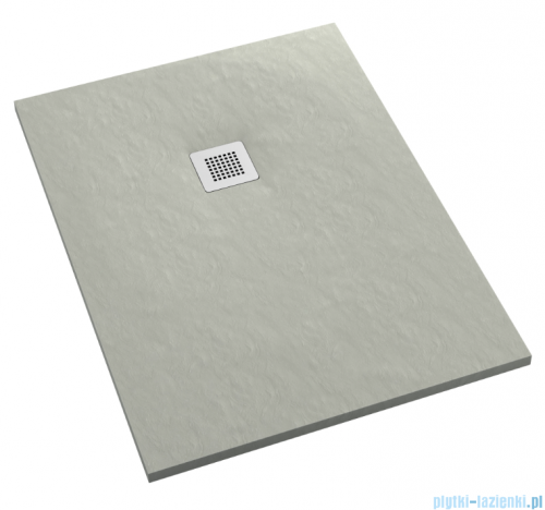 Schedpol Kalait Cement Stone brodzik prostokątny + syfon 80x100cm 3.3106/CT/ST-M2