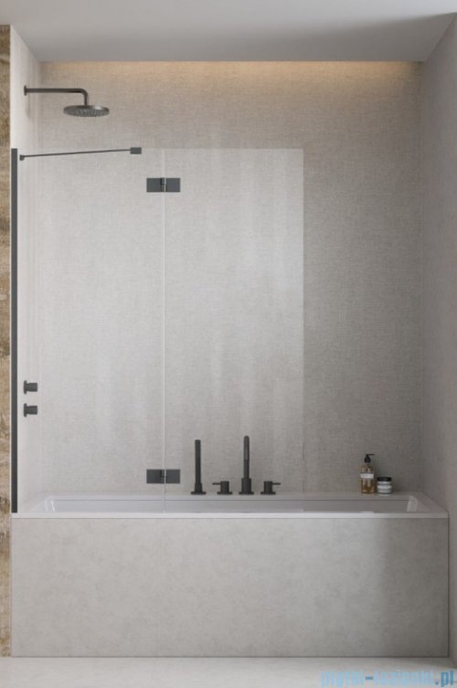 Radaway Essenza Brushed GunMetal PND II parawan nawannowy 110cm lewy szczotkowany grafit/przejrzyste 110002110-92-01L
