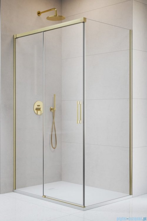 Radaway Idea 8 Kdj Brushed Gold kabina 150x80cm lewa szczotkowane złoto 10340770-99-01L/10350703-01-01/10360080-01-01R