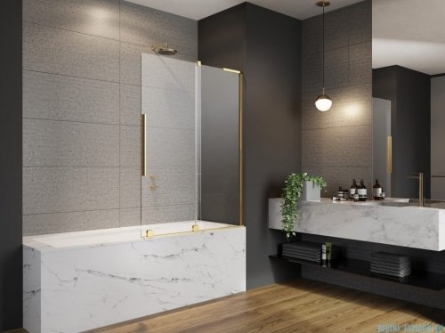 Radaway Furo SL Gold PND II parawan nawannowy 120cm prawy złoty połysk/przejrzyste 10309638-09-01R/10112594-01-01