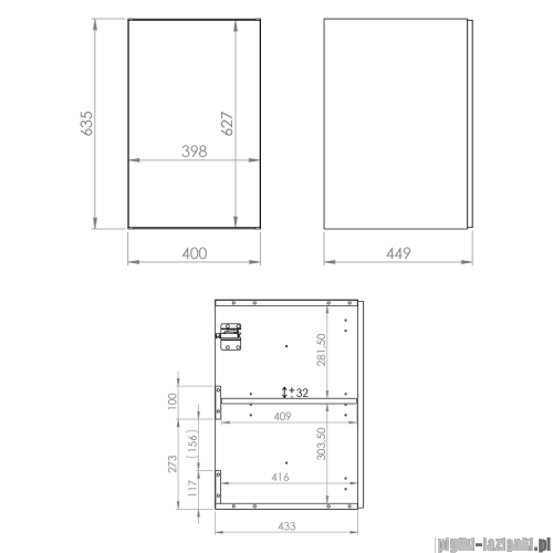 Elita Look kontener 40x63x45cm anthracite 166996