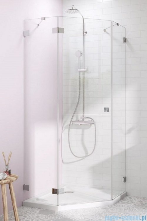 Radaway Essenza Pro Ptj kabina pięciokątna 80x90 lewa przejrzyste 10100000-01-01L/10100400-01-01