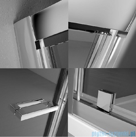 Radaway Twist DW+S Kabina prysznicowa 100x90 szkło przejrzyste 382003-01/382012-01