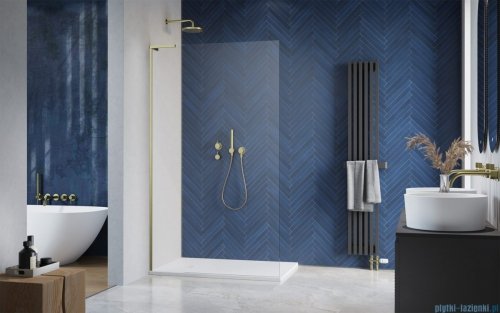 Radaway Modo SL II Brushed Gold kabina Walk-in 50x200 lewa szczotkowane złoto 10319054-99-01L