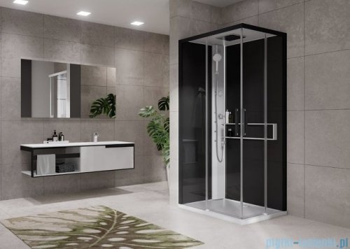 Novellini Glax 2 2.0 kabina z hydromasażem 90x70 lewa biała G22A9079ST1-1UH