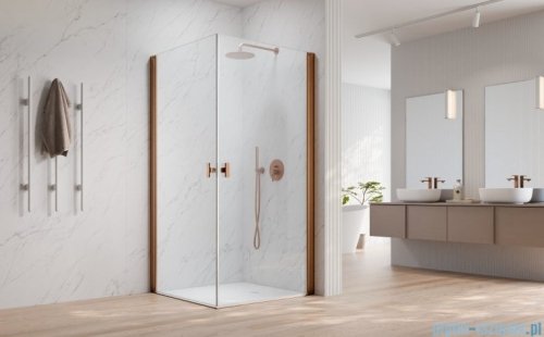 Radaway Nes Kdd I Brushed Copper kabina 80x80cm szczotkowana miedź 10021080-93-01L/10021080-93-01R