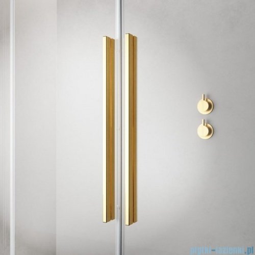 Radaway Furo Gold Walk-in kabina 160x200cm lewa szkło przejrzyste 10106838-09-01L/10110794-01-01