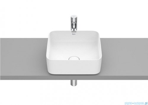 Roca Inspira Square umywalka nablatowa 37cm biała matowa A327532620