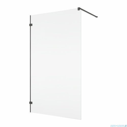 Ronal ANNEA ANTW1 Gunmetal Szczotkowany Ścianka wolnostojąca Walk-in 90x200 cm z uchwytem kątowym grafit szczotkowany ANTW109002607