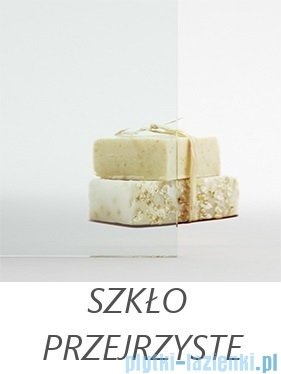 Besco Sinco Due drzwi prysznicowe dwuskrzydłowe 80x195 przejrzyste DSD-80