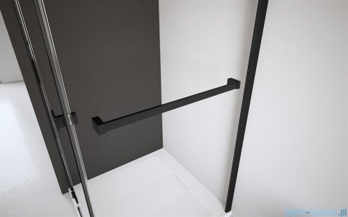 Radaway Idea Black Dwj Factory Drzwi wnękowe 100cm prawe czarny mat/szkło przejrzyste 387014-54-55R