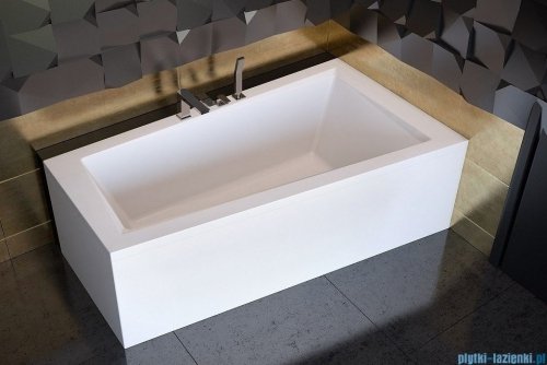 Besco Intima 160x90cm wanna asymetryczna prawa + obudowa + syfon #WAI-160-NPI/#OAP-160-INT/19975