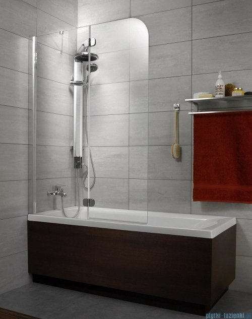 Radaway Torrenta PND Parawan nawannowy dwuczęściowy 120 cm lewy szkło przejrzyste