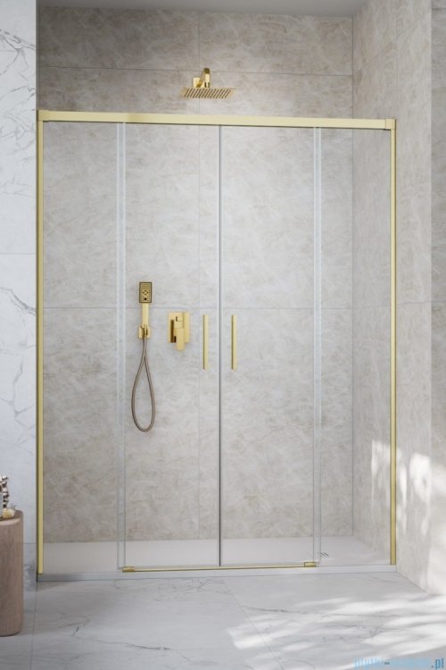 Radaway Idea DWD Brushed Gold drzwi wnękowe 200cm szczotkowane złoto 387120-99-01