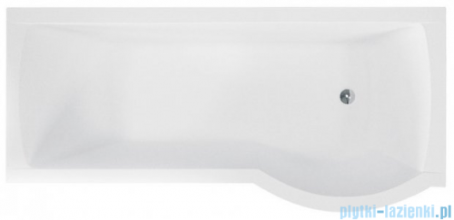 Besco Inspiro 170x70cm wanna z parawanem prawa + obudowa CZARNY mat + syfon CZARNY #WAI-170-PPR/#OAI-170-IIC/19977