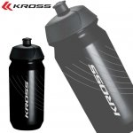 Zestaw Bidon Kross FRESH 500 ml czarny + koszyk KROSS Cart czarny