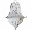 Chic Antique kwietnik ścienny biały - 41x17x54 cm