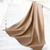 Jednokolorowy koc Biederlack Uno Cotton 150x220 - beżowy