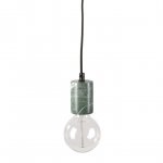 Lampa marmur z wtyczką - KOLV - zielona