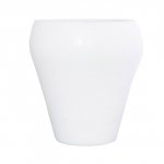 Donica ceramiczna Charme XL - biała matowa H28,5/Ø26 cm