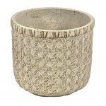 Doniczka Belldeco Boho krem - H22/Ø25 cm