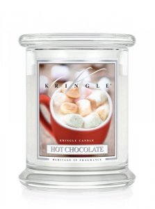 Kringle Candle - Hot Chocolate - średni, klasyczny słoik (411g) z 2 knotami