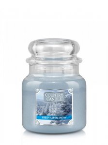 Country Candle - Fresh Aspen Snow - Średni słoik (453g) 2 knoty