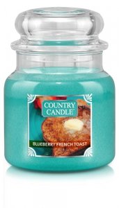 Country Candle - Blueberry French Toast - Średni słoik (453g) 2 knoty
