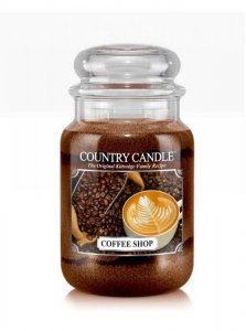 Country Candle - Coffee Shop - Duży słoik (652g) 2 knoty