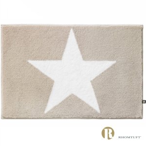 Dywanik łazienkowy Rhomtuft - STAR - biało-beżowy
