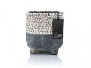 Doniczka osłonka Aluro TIBURT - H12/Ø10,5 cm
