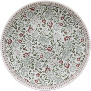 Laura Ashley Wild Clematis talerzyk 12 cm zielono-bordowe kwiatki