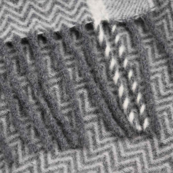 Pled Biederlack 100% wełna - Herringbone Wool