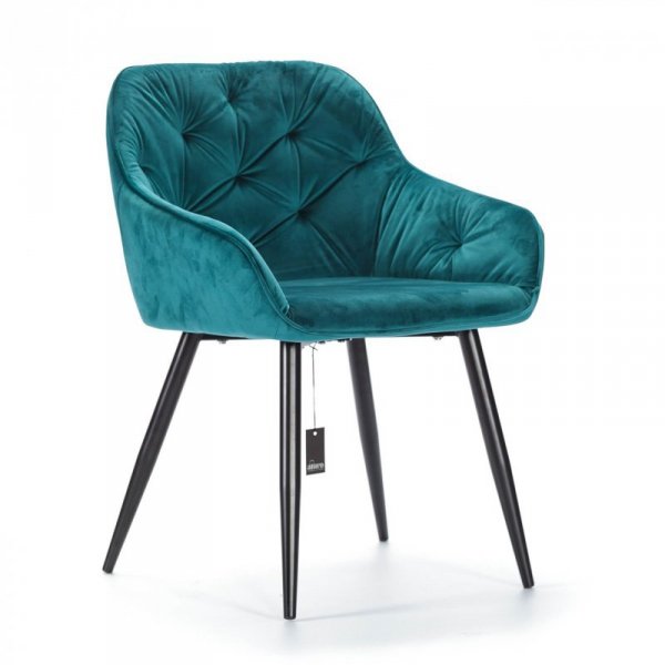 Krzesło tapicerowane PICADO blue_Aluro