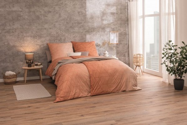 Pościel Estella mako-interlock-jersey Svea terakota 6268/370