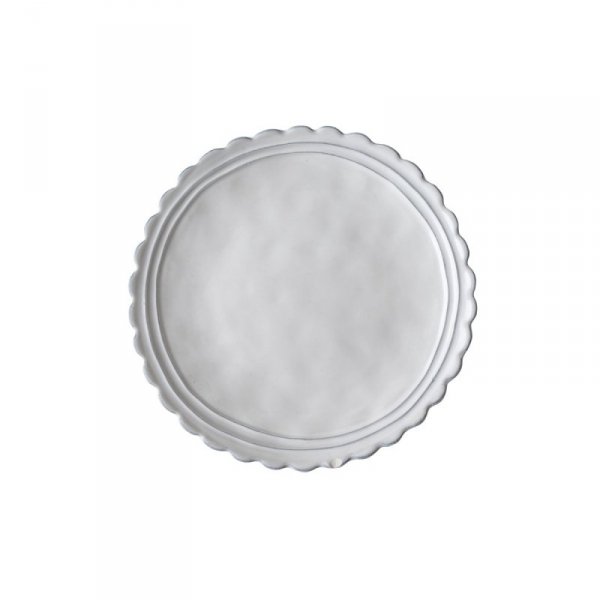 Laura Ashley Artisan - talerz deserowy nieregularny White 20 cm