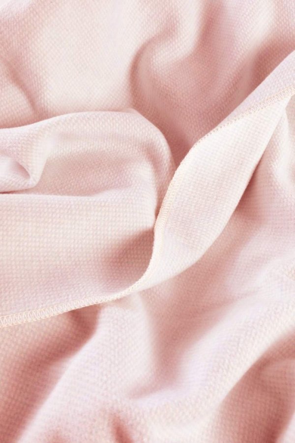 Koc Biederlack 100% bawełna Pearl - różowy