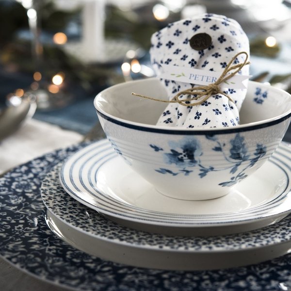 Laura Ashley BLUEPRINT - talerz 23 cm - CANDY STRIPE