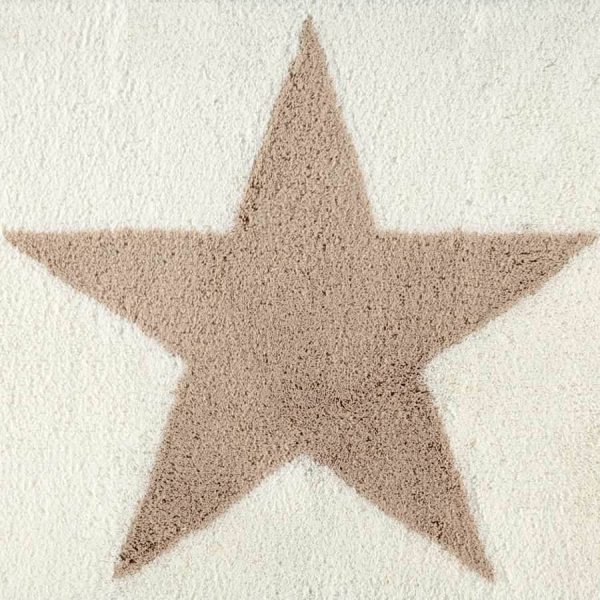 Dywanik łazienkowy Rhomtuft - STAR - beżowo-biały