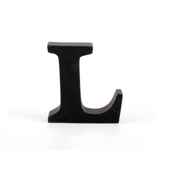 Litera ozdobna mała - L - czarna