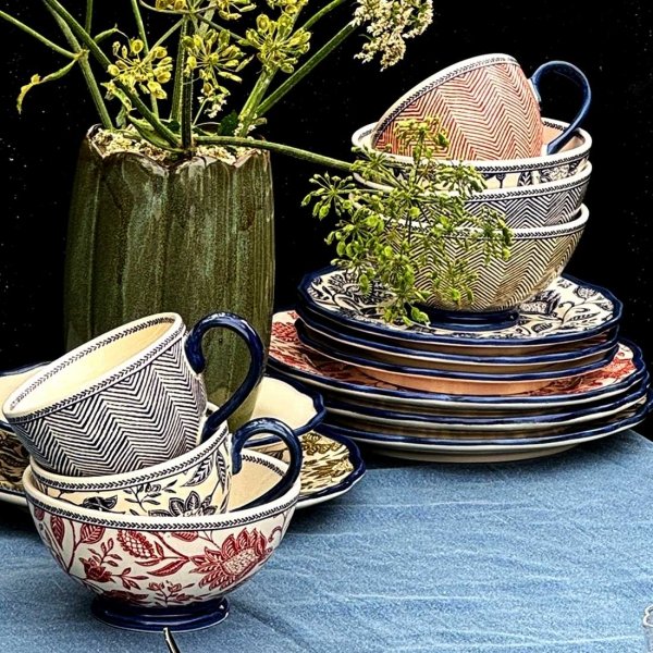 Laura Ashley Hedingham Edwin Blue Terra - komplet 2 kubków 400 ml