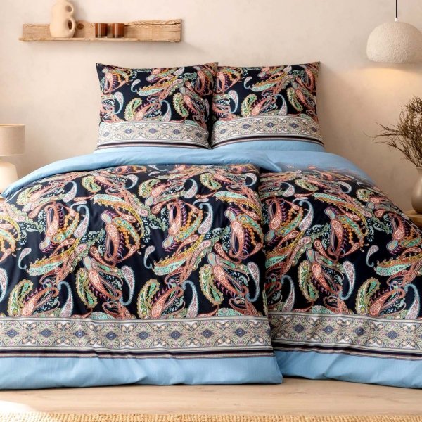 Pościel Estella mako-interlock-jersey - Siena indigo 6627/606