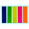 Zakładki indeksujące 45x12mm D.RECT 5x25 sztuk do organizacji dokumentów 009354