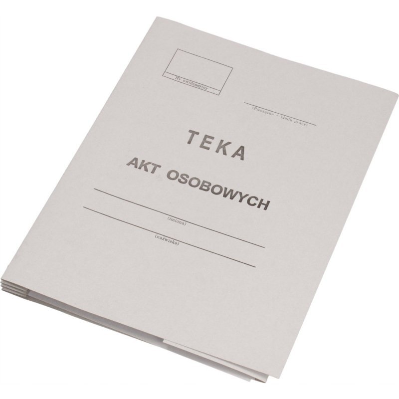 Teczka do akt osobowych A4 350g. bezkwasowa + wkładka ABCDE KIEL-TECH 4-00581/1